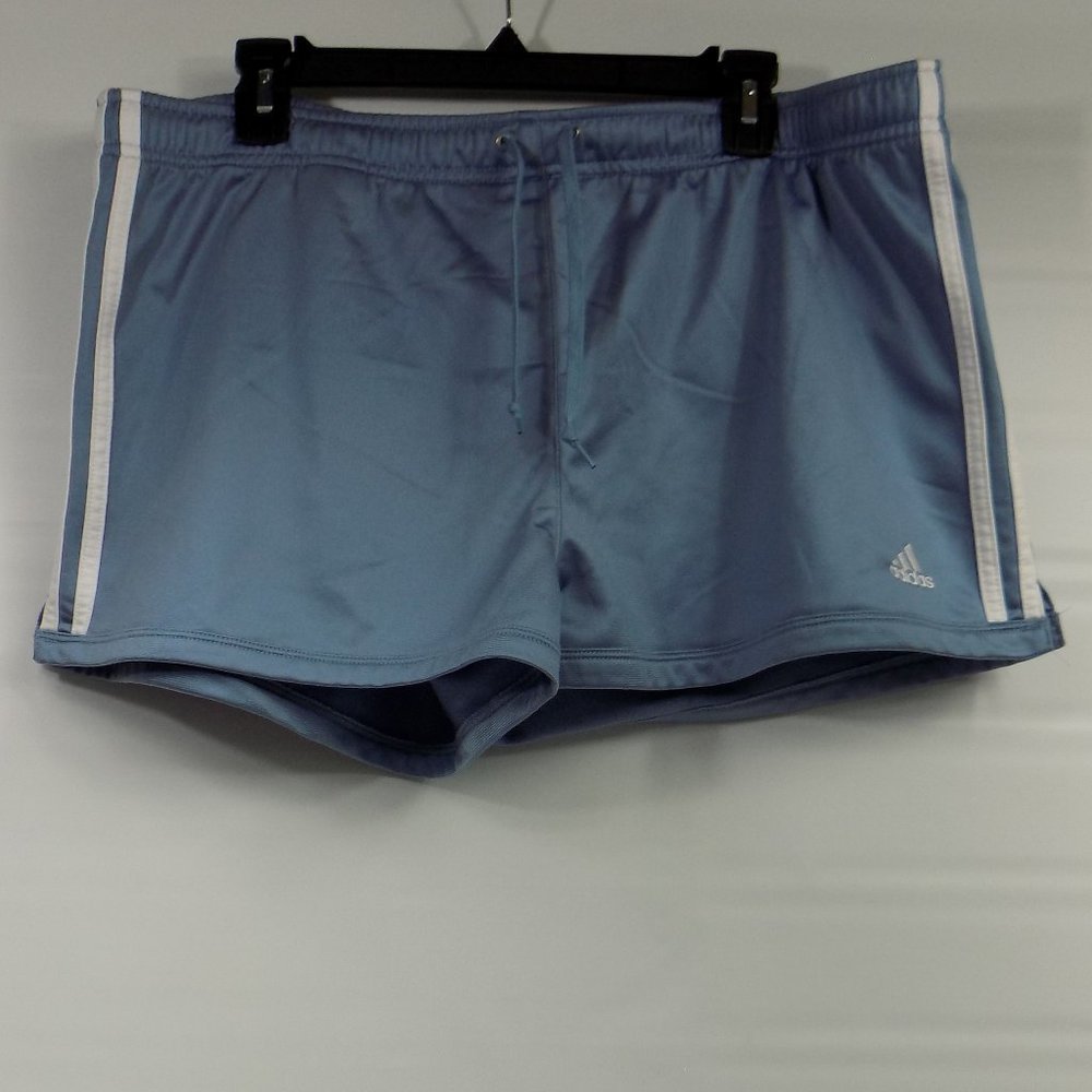 Adidas Women's Triple Stripe Drawstring Shorts XL - Picture 1 of 7